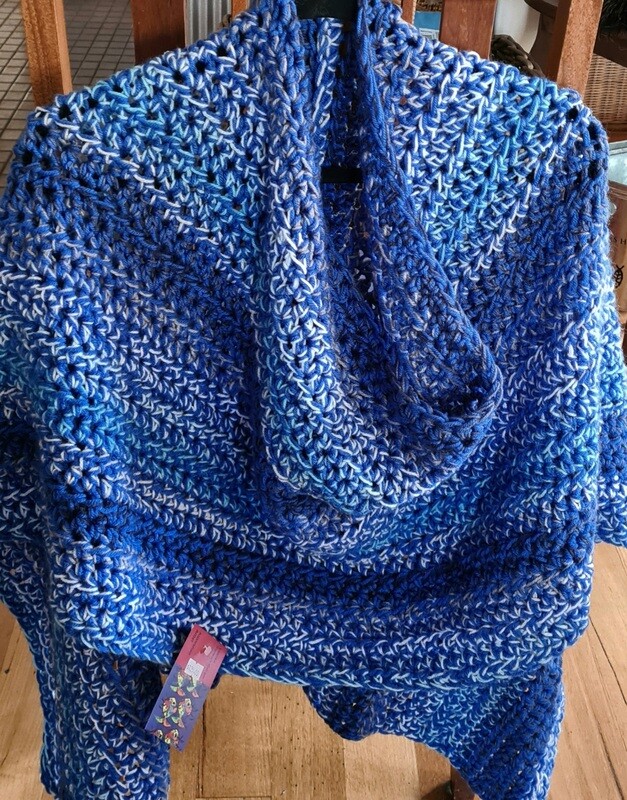Topper/Poncho...Ocean Blues