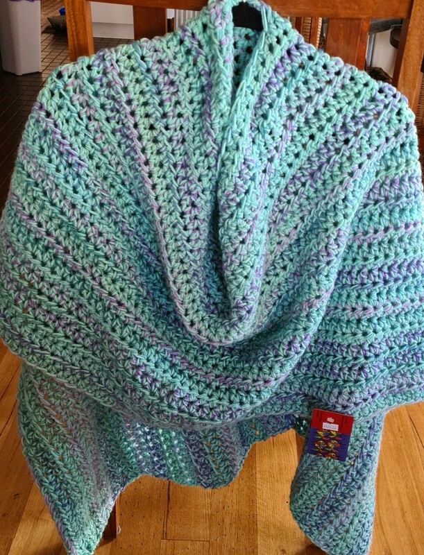Topper/Poncho...Jade Lagoon