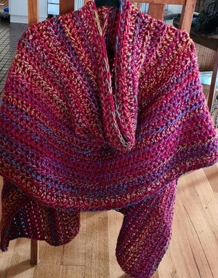 Topper/Poncho...Ruby Ccean Sky
