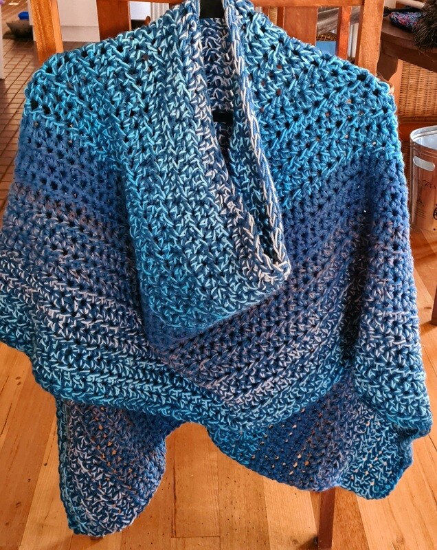 Topper/Poncho...Deep Sea Greens