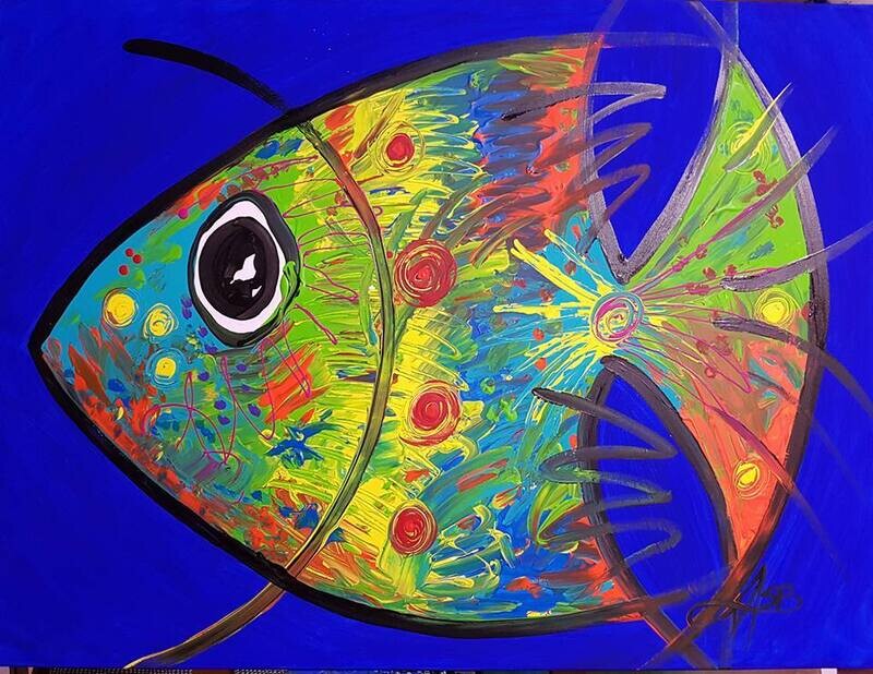 Acrylic Art Works on Canvas