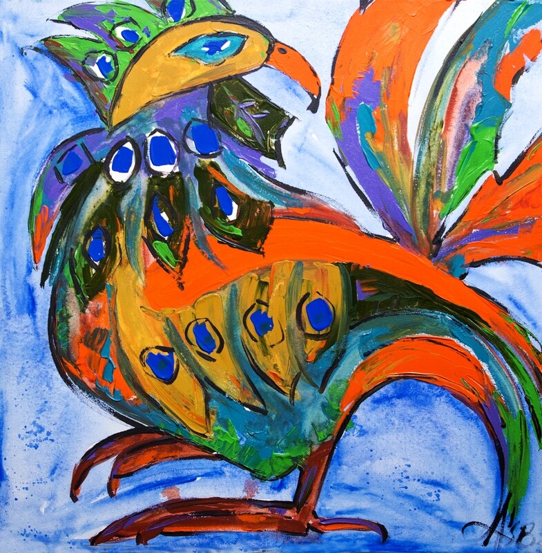 King Pin Rooster Digital Image