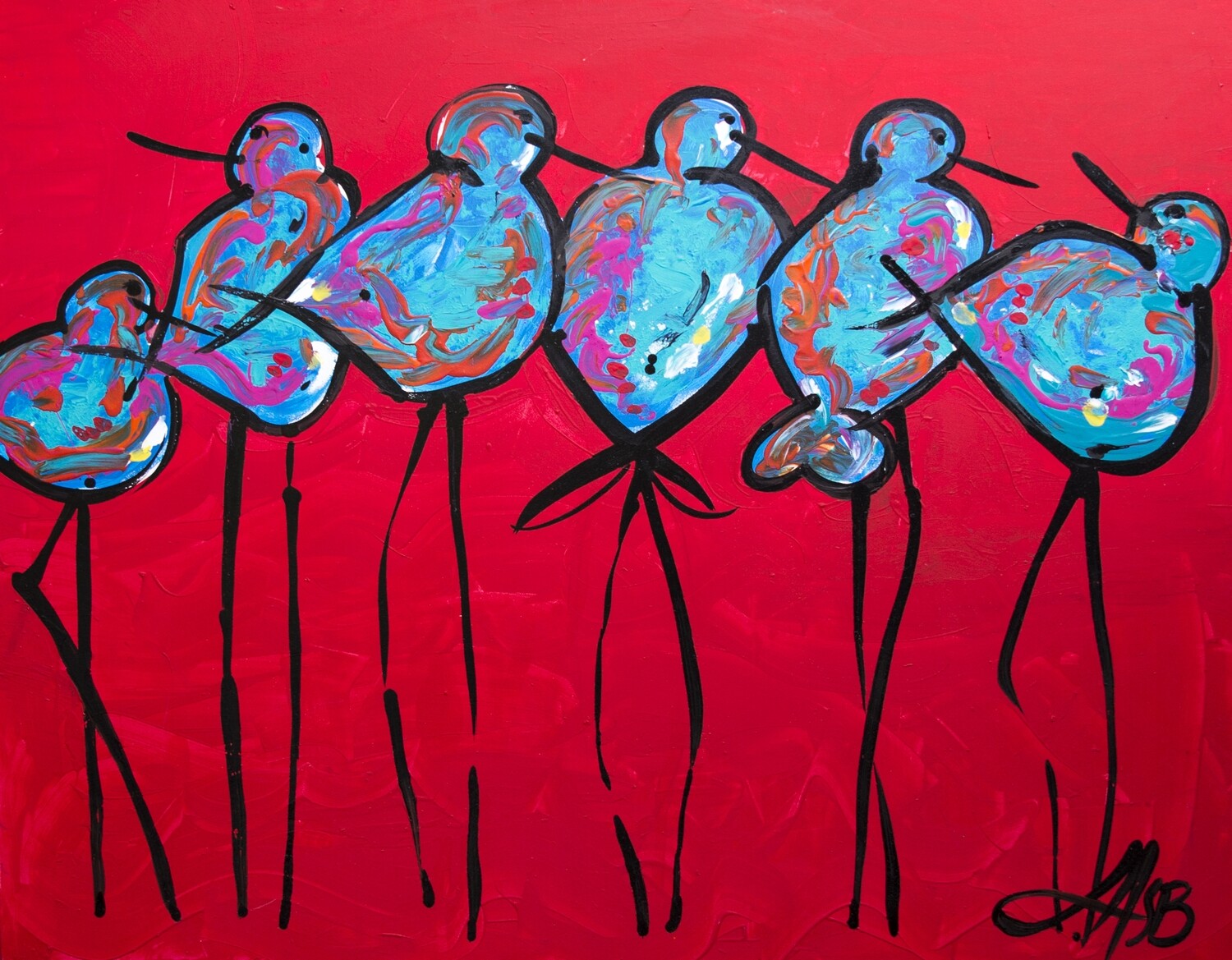 Sunset Birds - Digital Image