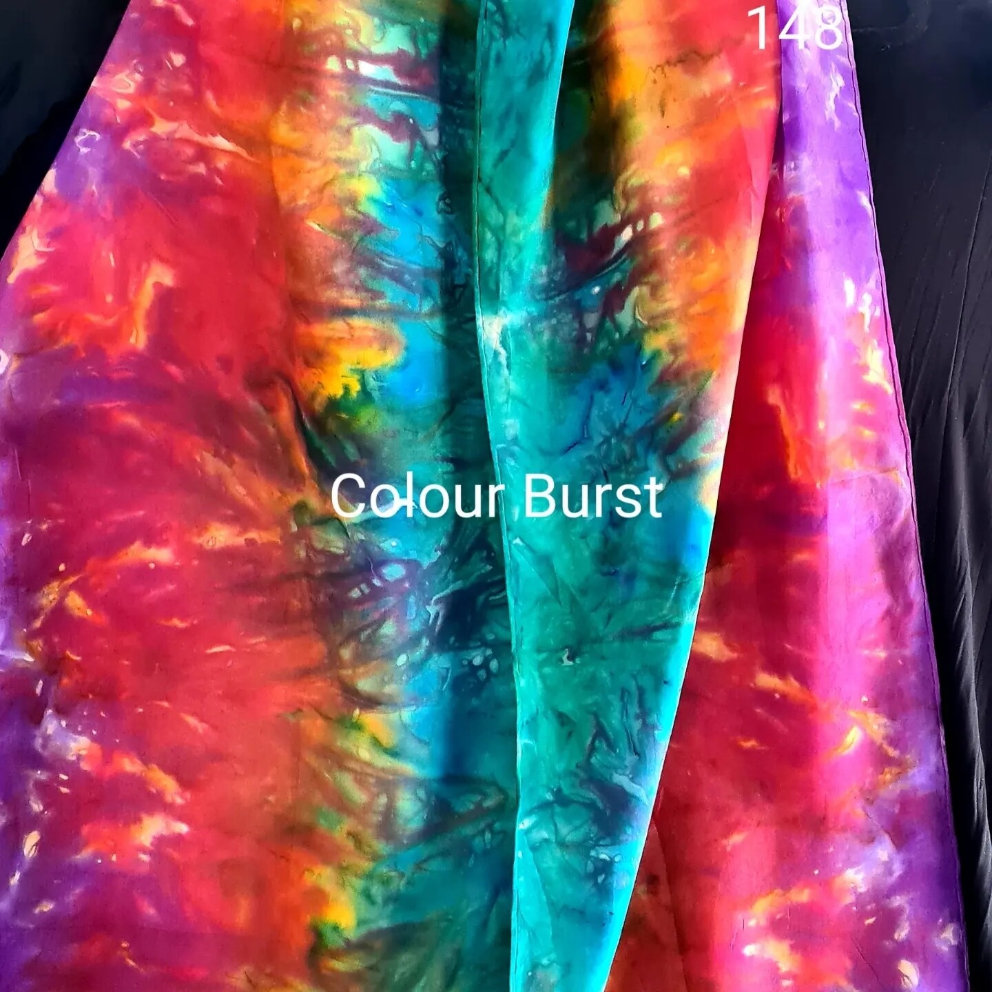 148 Colour Burst - Silk Scarf