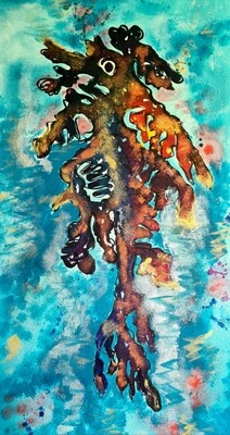Acrylic on Canvas Leafy Seadragon
