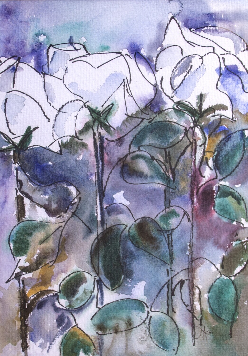 White Roses - Digital Image