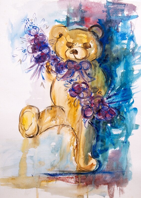 Teddy Bear Bouquet - Digital Image