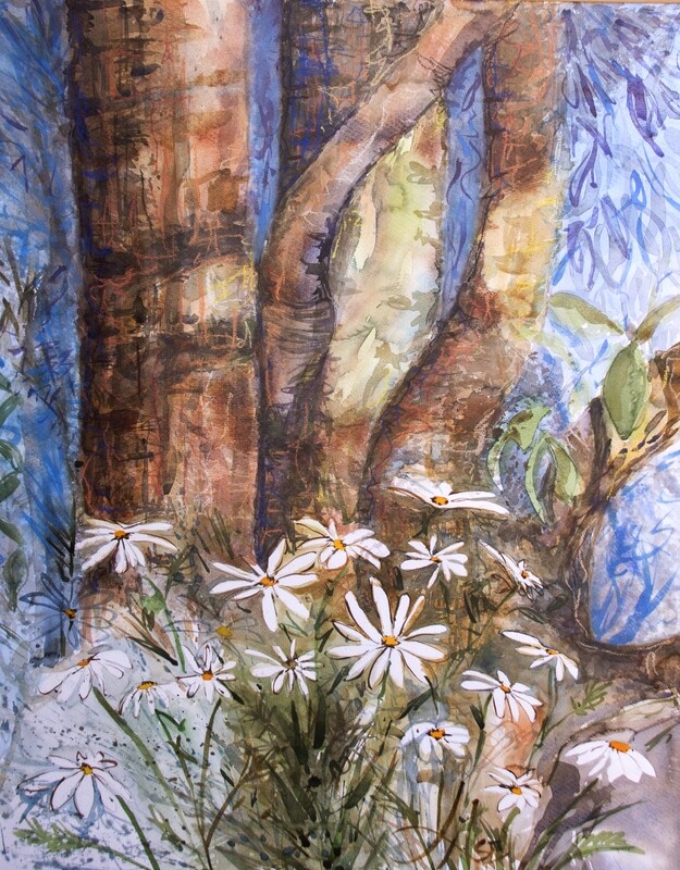 Woodland Daisies - Digital Image