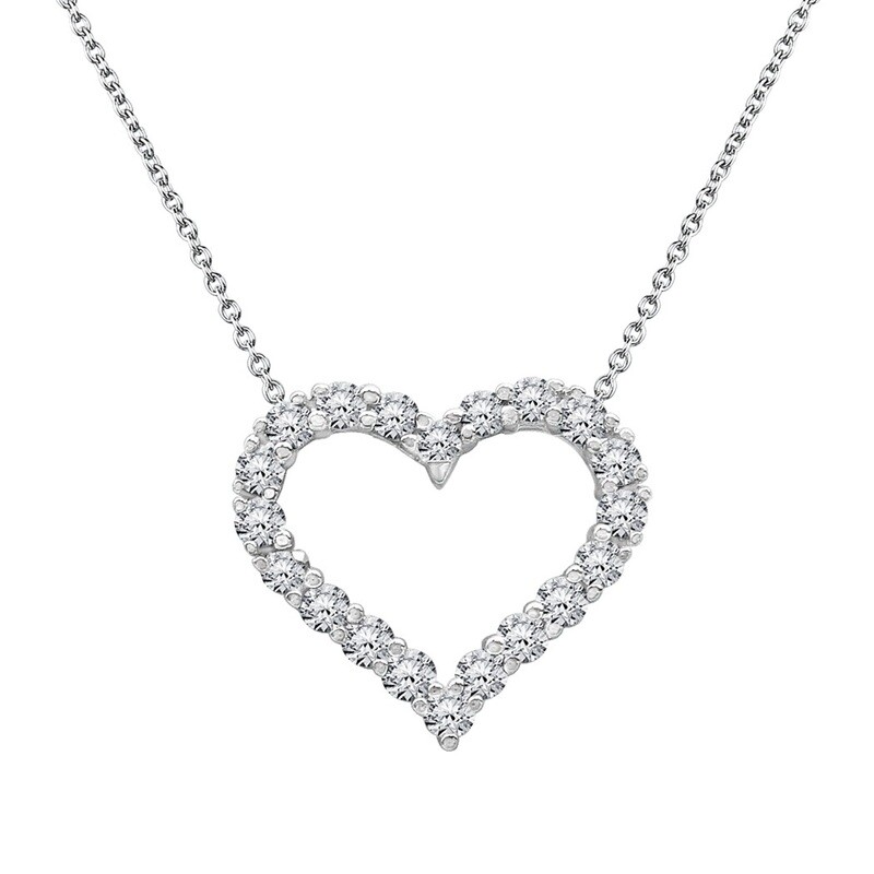 Pendant in 18K White Gold with Diamonds