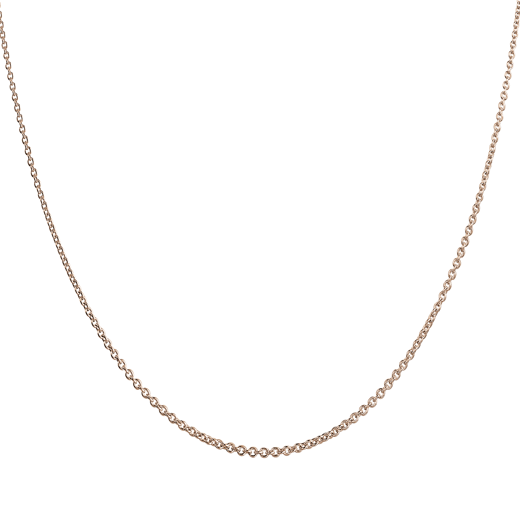 18K Rose Gold Chain in 18"