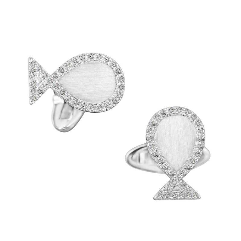 Signature Blessing Diamond Cufflinks for Men (for order only)