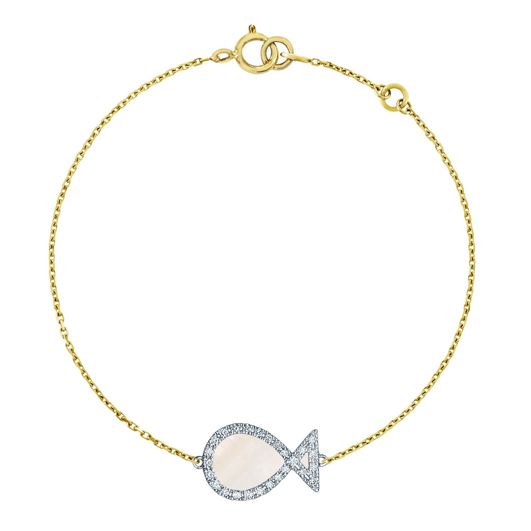 Signature Blessing White MOP and Diamond Bracelet