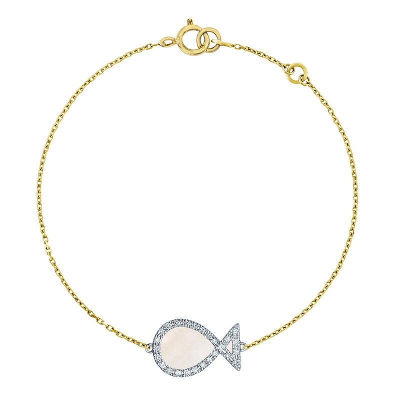 Signature Blessing White MOP and Diamond Bracelet