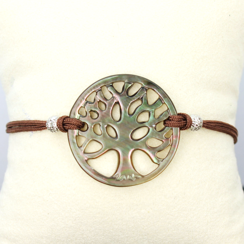 Tree of Life Bracelet in 14K White Gold