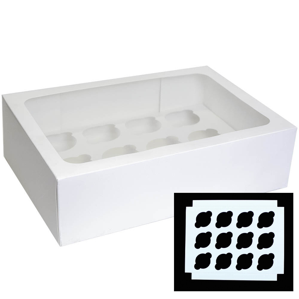 12 Hole Cupcake Box Carrolls Cake Supplies