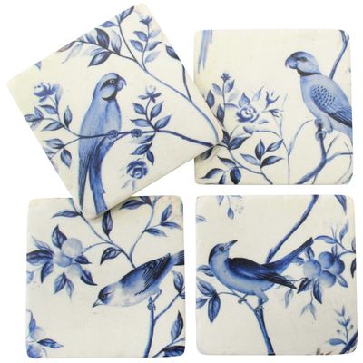 Coasters Set of 4 Birds