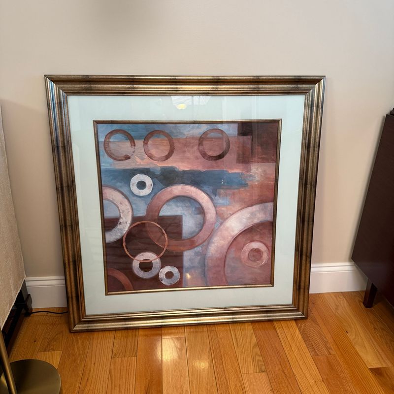 Large framed print, mod pattern 35 Large framed print, mod pattern 35" x 35"