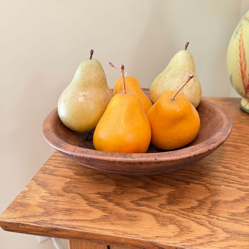 Carved 9 Carved 9" bowl with decorative pears