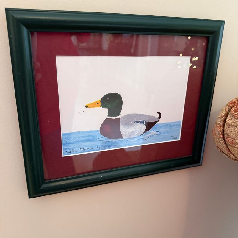 Limited edition signed duck print by Austin Hayman 12" x 10"