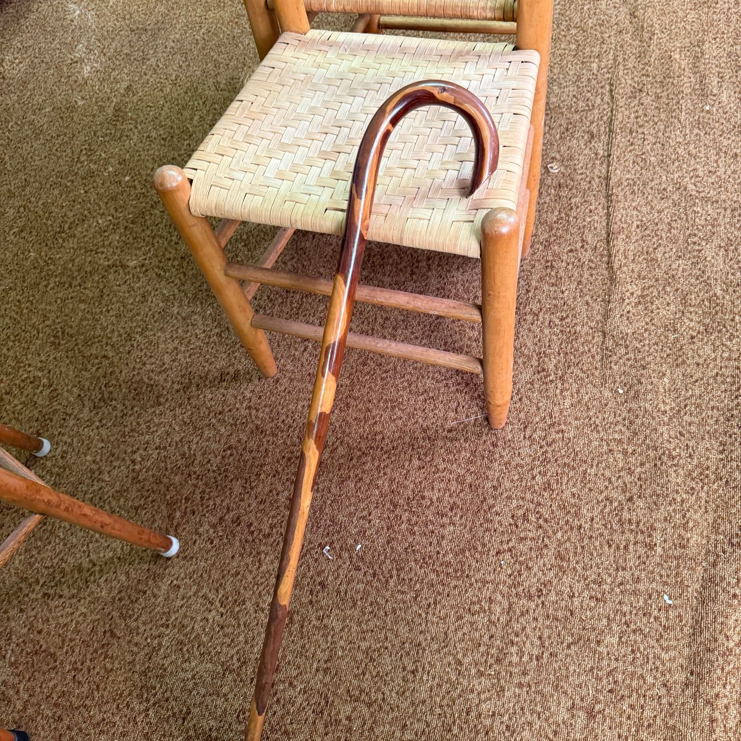 Wooden cane (no foot cap) 34"