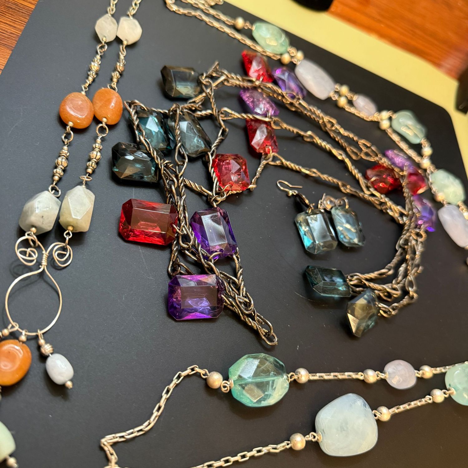 Jewelry Lot# 10 long beaded necklaces