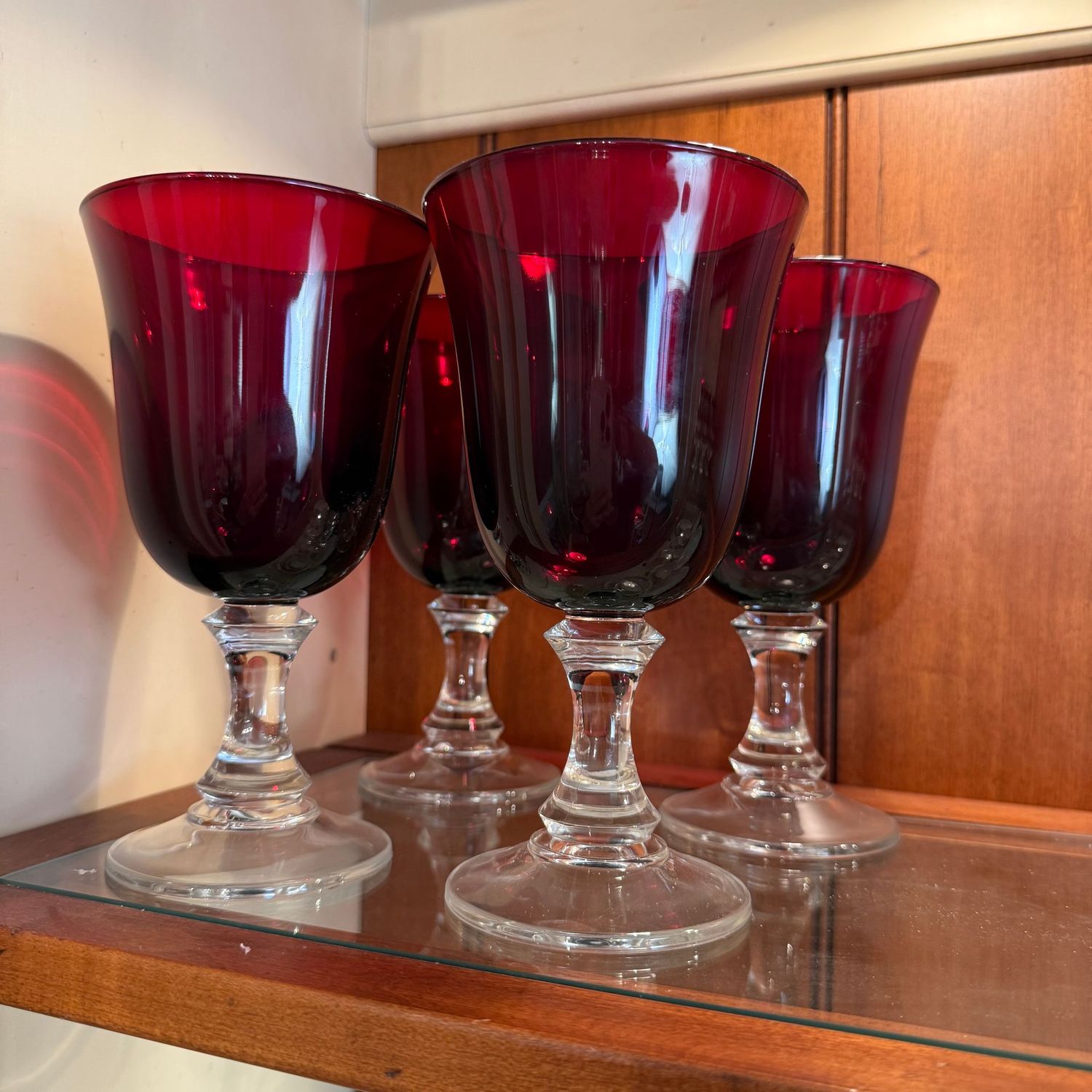 Arc International Knight's Tale Ruby Red Goblets