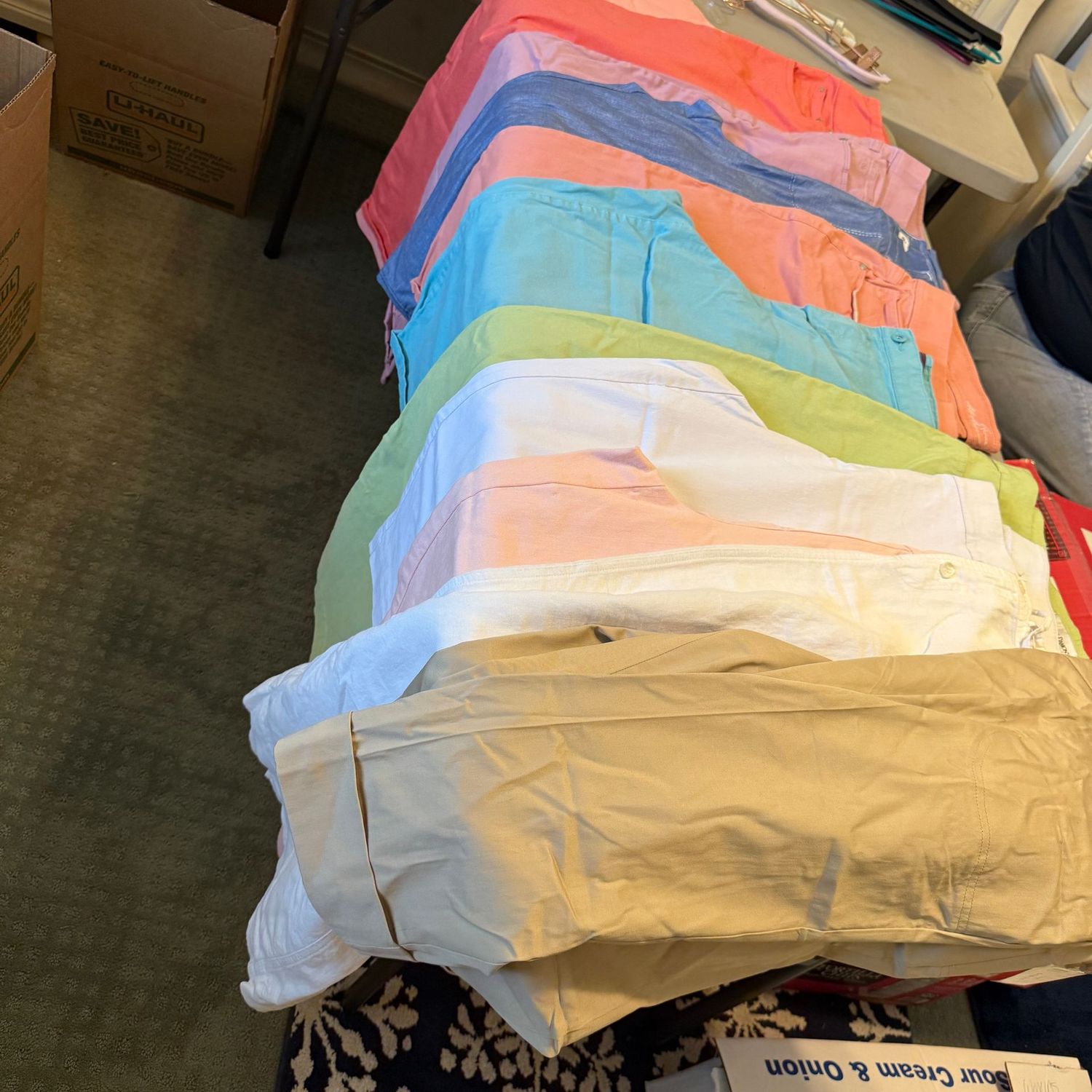 Capri pants box 1, most are size 18 or XL, Draper's & Damons, Vanderbilt, Blair (approx. 10 pair)
