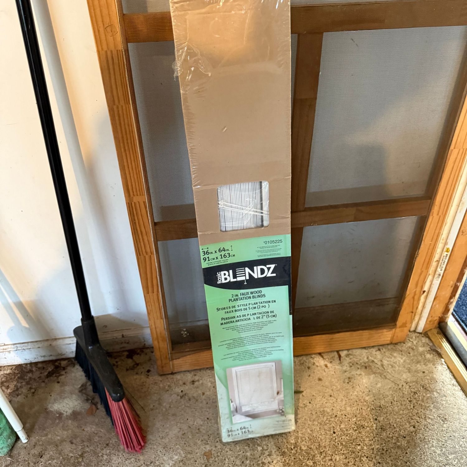 Basic Blindz 2" faux wood plantation blinds 36"W x 64"L