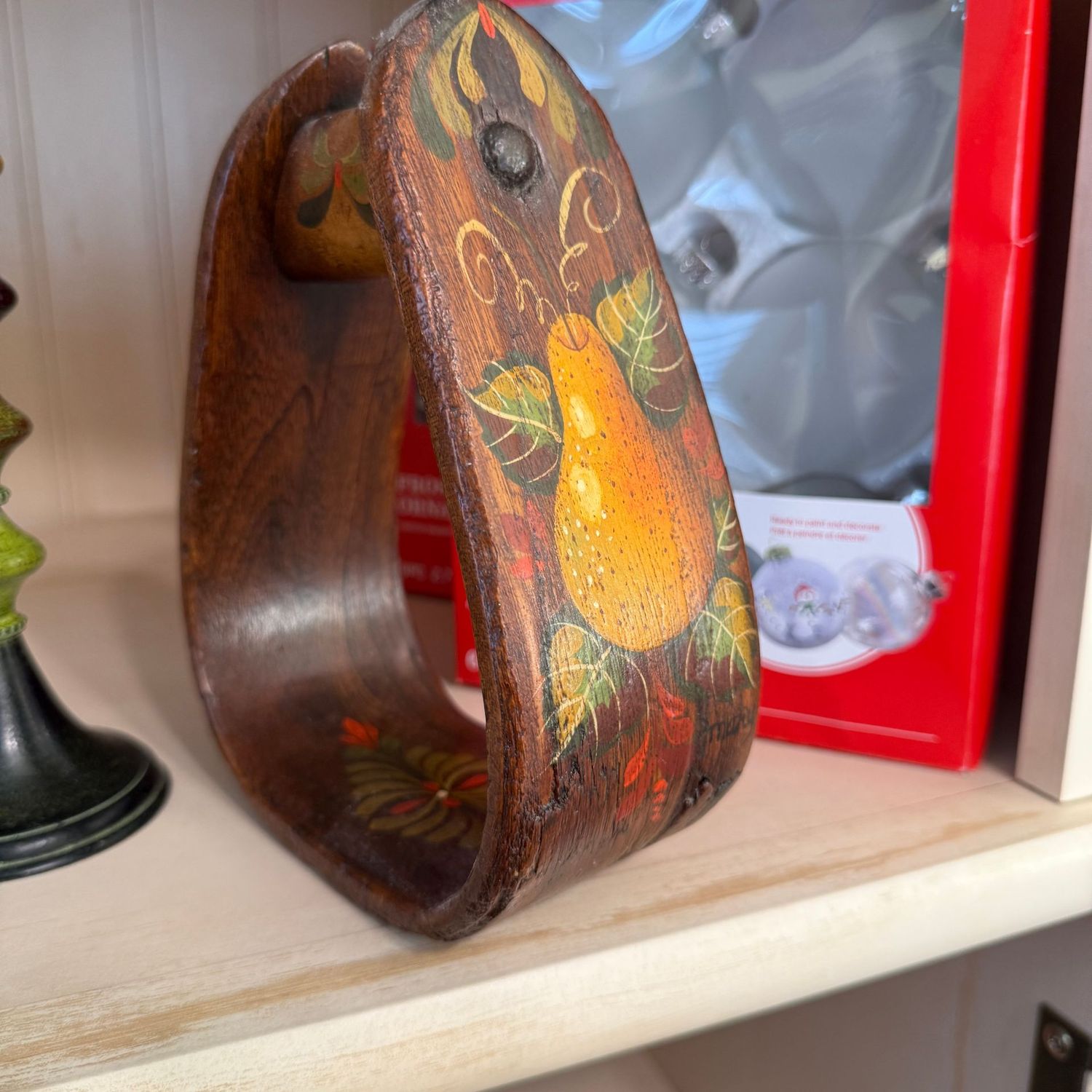 Hand-painted stirrup