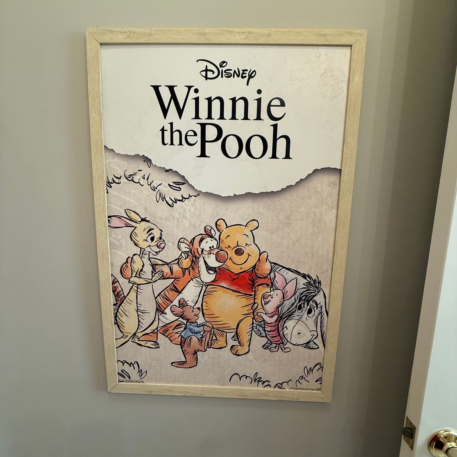 Winnie the Pooh Group Sketch Wall Poster 24" x 36"