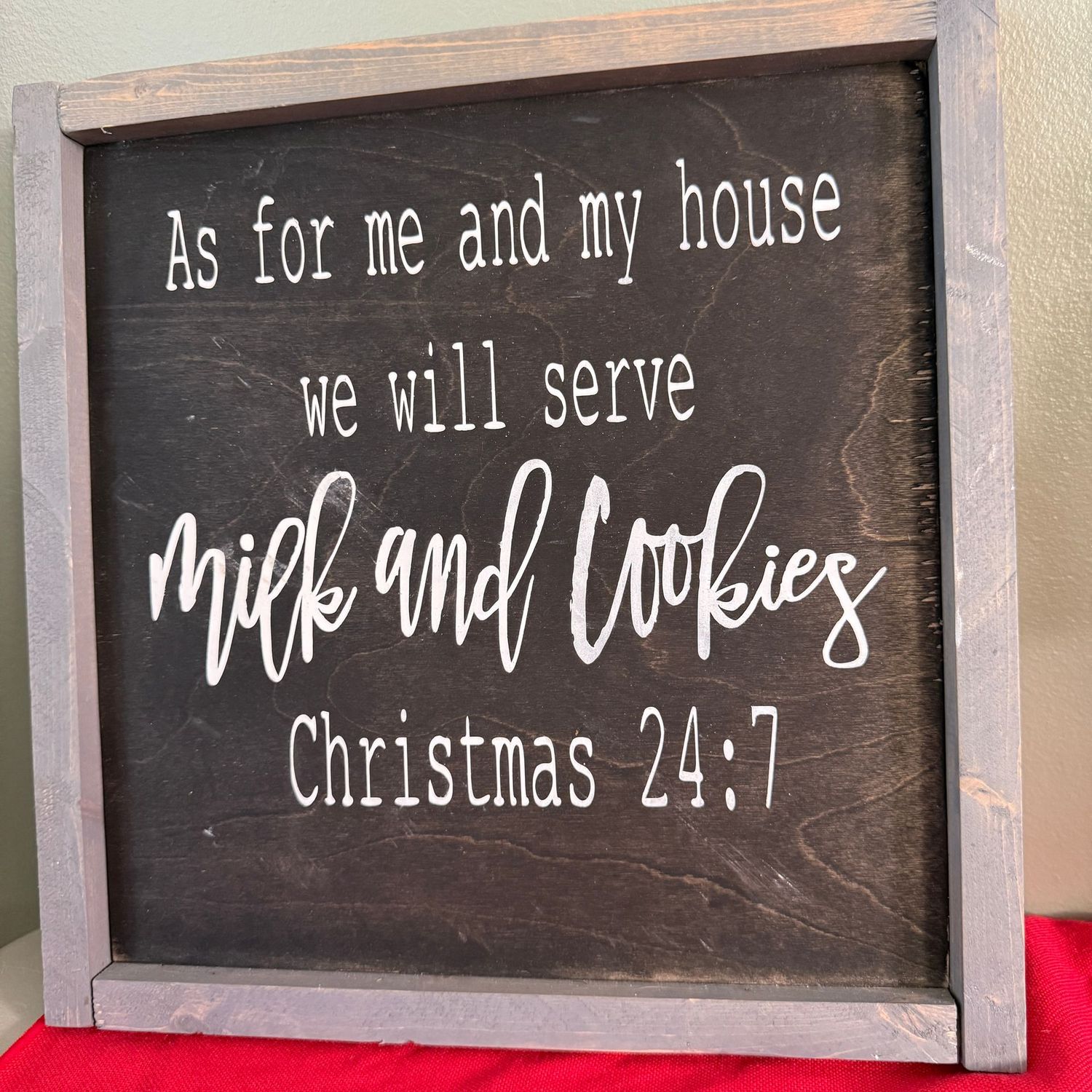 Wooden wall plaque Christmas 24:7 by Live Love Sweet B. & Co 13"