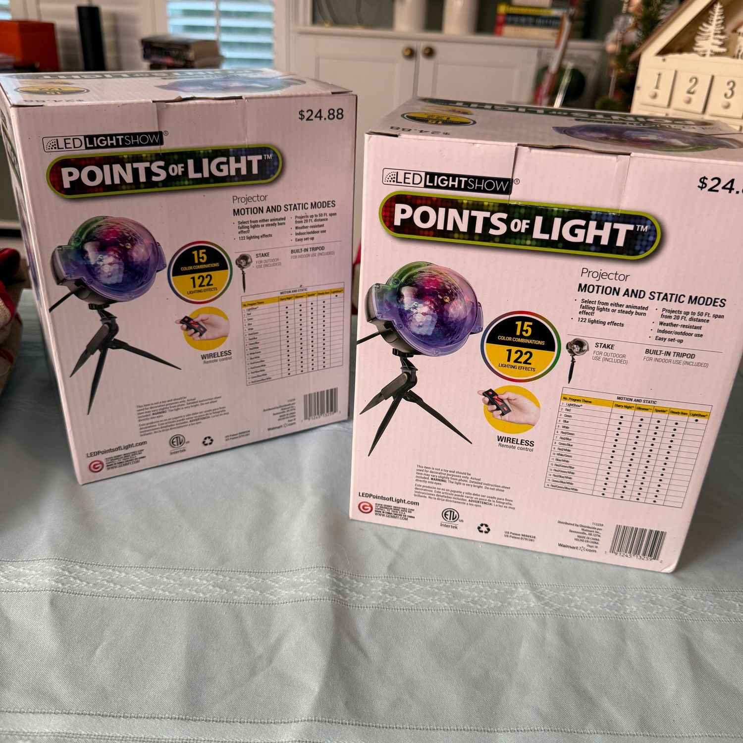 Pair of LED Points of Light projectors, new in box