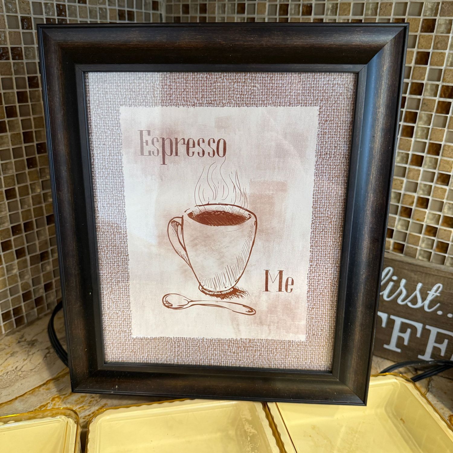Espresso Me framed print 11" x 14"