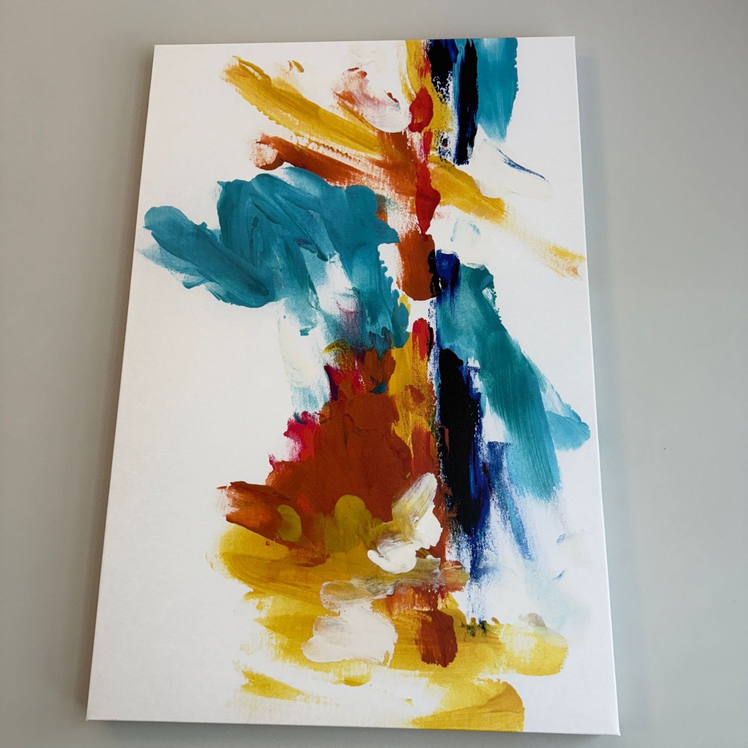 Abstract art print on canvas (A) 35" x 24"