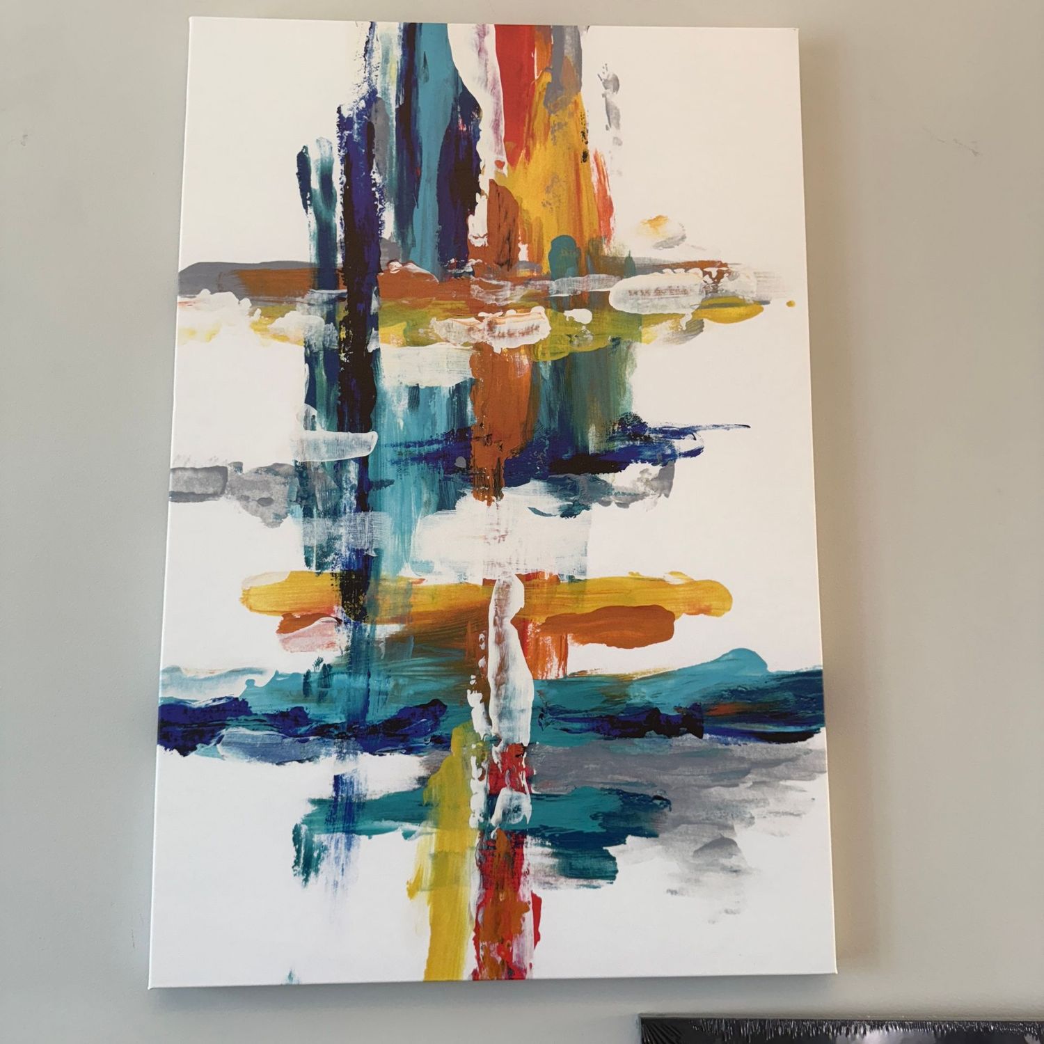 Abstract art print on canvas (B) 35" x 24"