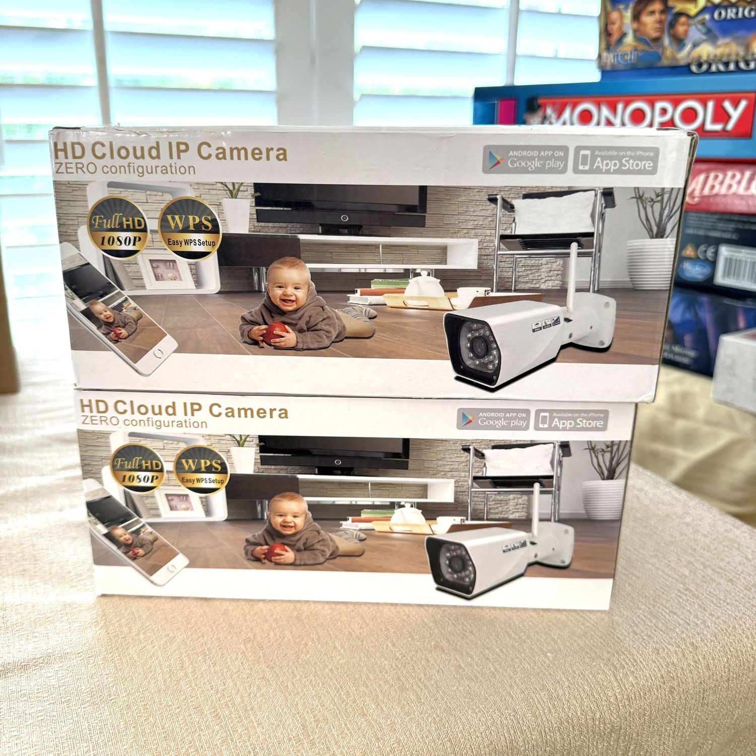 Pair of HD Cloud IP Cameras with Full HD 1050p, new in box