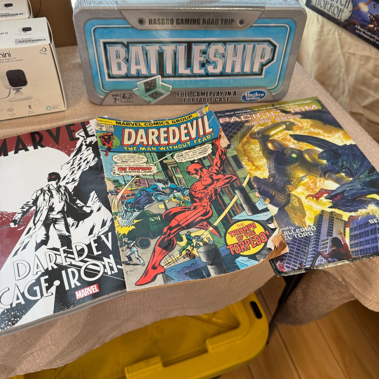 Daredevil book and comic, pacific rim book