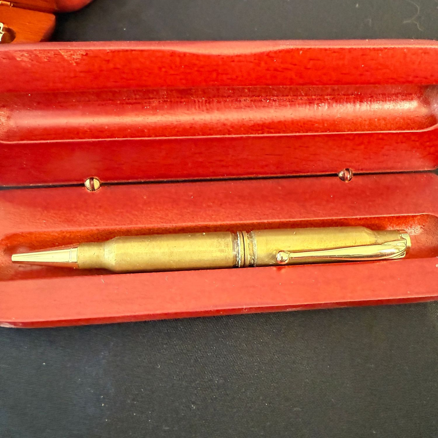 Hand-crafted pen by local artisan (E) bullet casing body