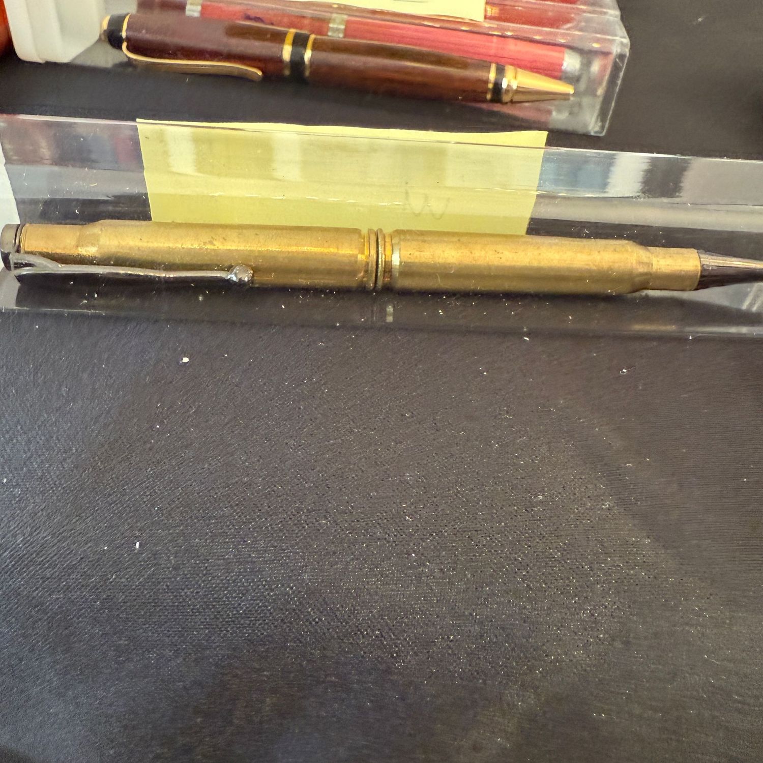 Hand-crafted pen by local artisan (M) bullet casing body