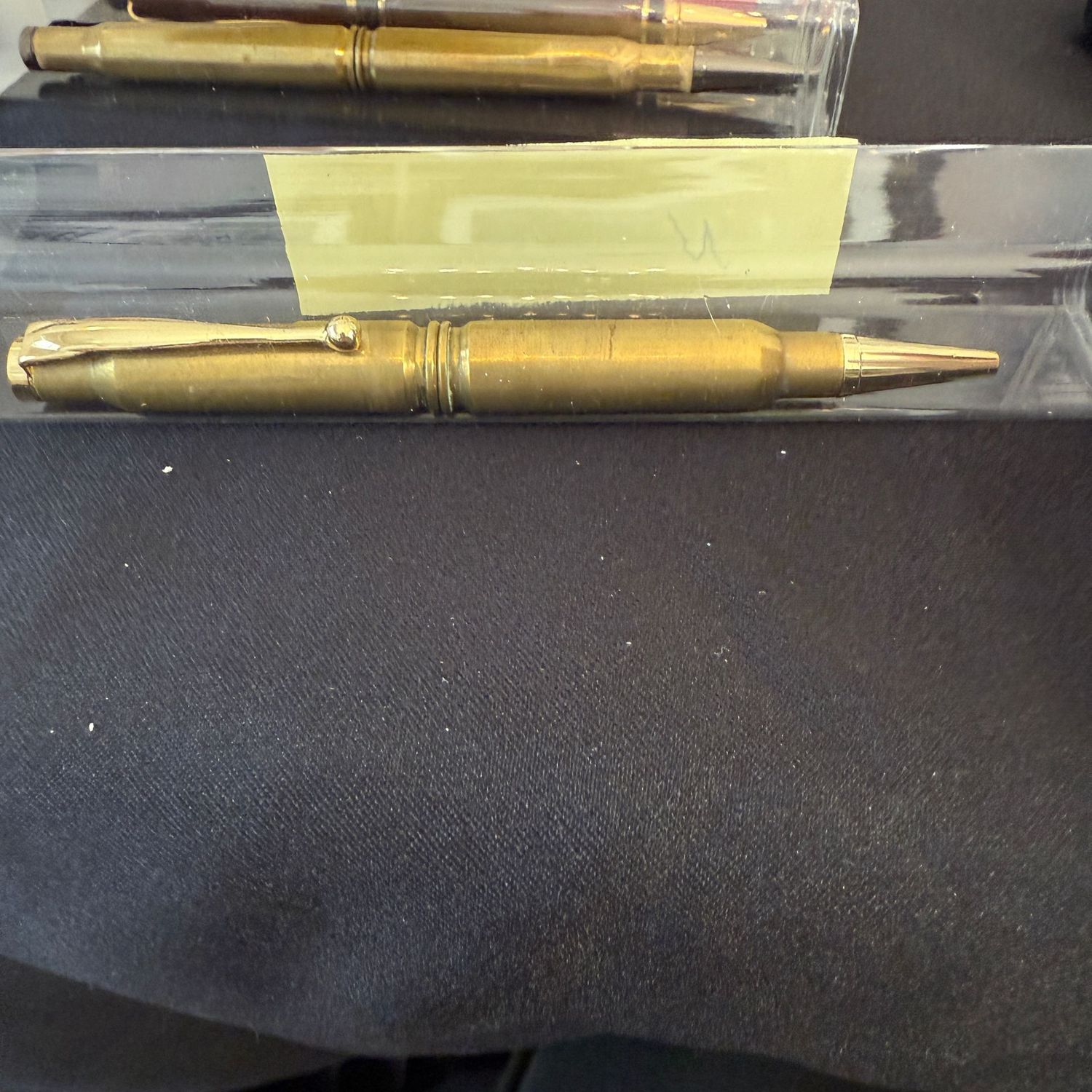 Hand-crafted pen by local artisan (N) bullet casing body