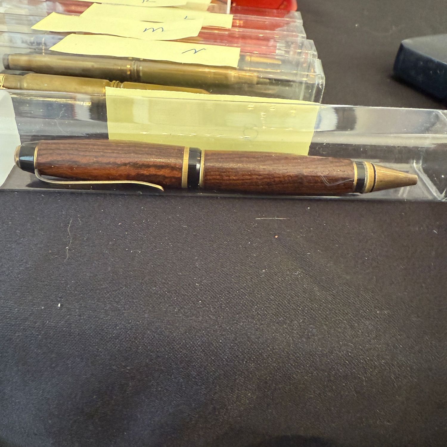 Hand-crafted pen by local artisan (O) wooden body