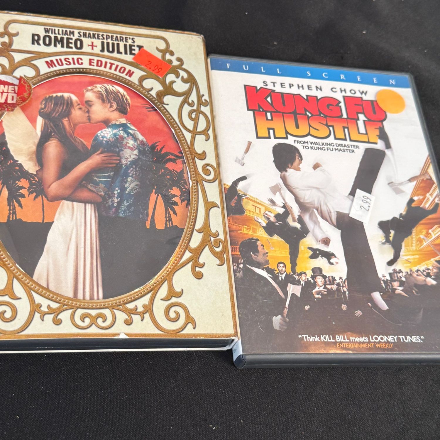 Two DVDs - Romeo and Juliet and Kung Fu Hustle
