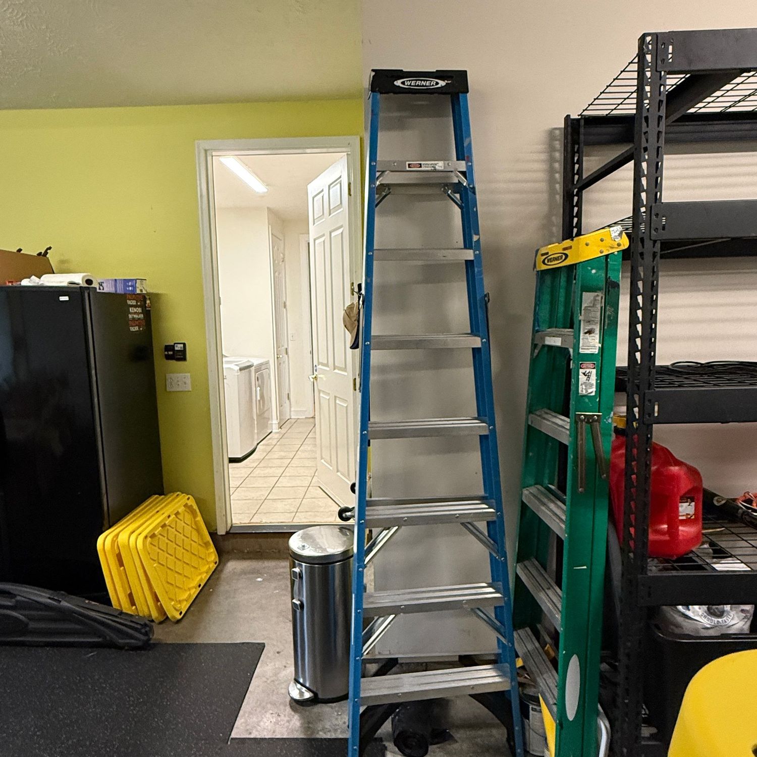 Werner 8 ft fiberglass ladder, nice condition