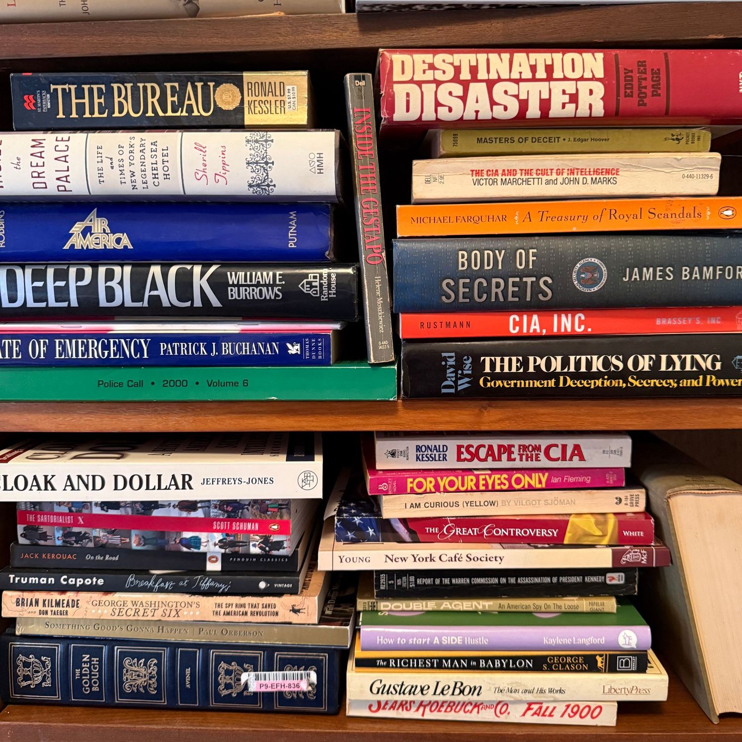 Box Lot 25: Espionage, History, Deep Black, Body of Secrets, Escape from the CIA
