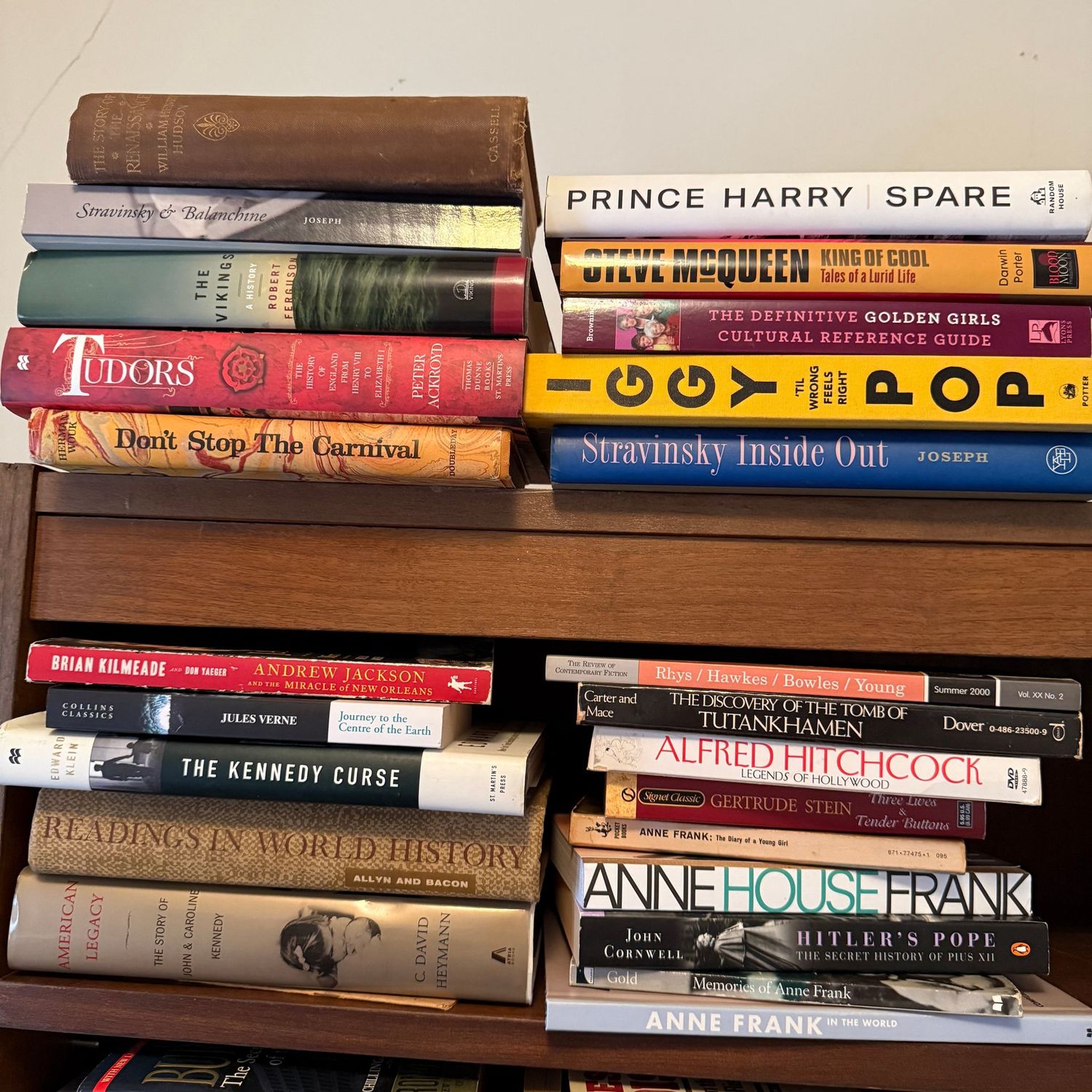 Box Lot 24: History, Biography, Fiction, Kennedy Curse, Anne Frank House
