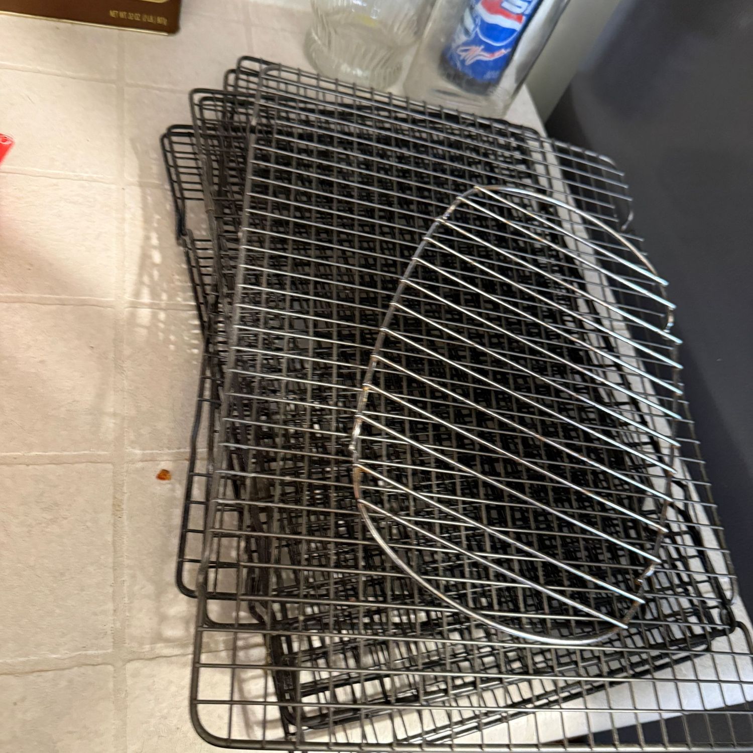 Group of wire baking cooling racks Group of wire baking cooling racks