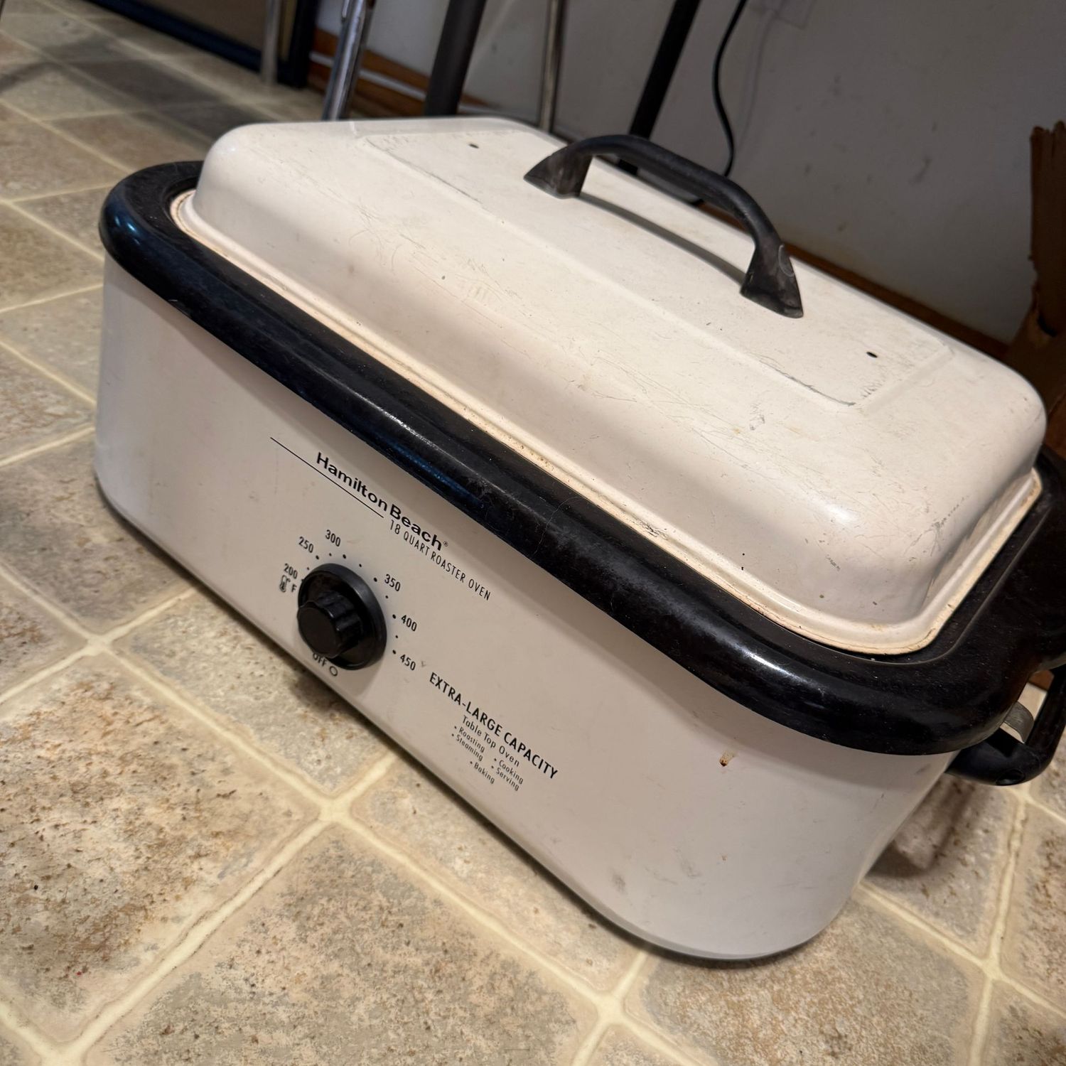 Vintage Hamilton Beach roaster, does work but better used as a display piece, 18 Vintage Hamilton Beach roaster, does work but better used as a display piece, 18"L