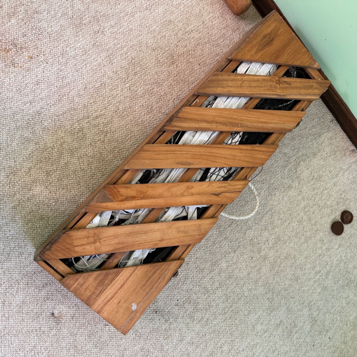 Badmitton, volley ball net and wide metal poles set, appears unused, has been stored a while Badmitton, volley ball net and wide metal poles set, appears unused, has been stored a while