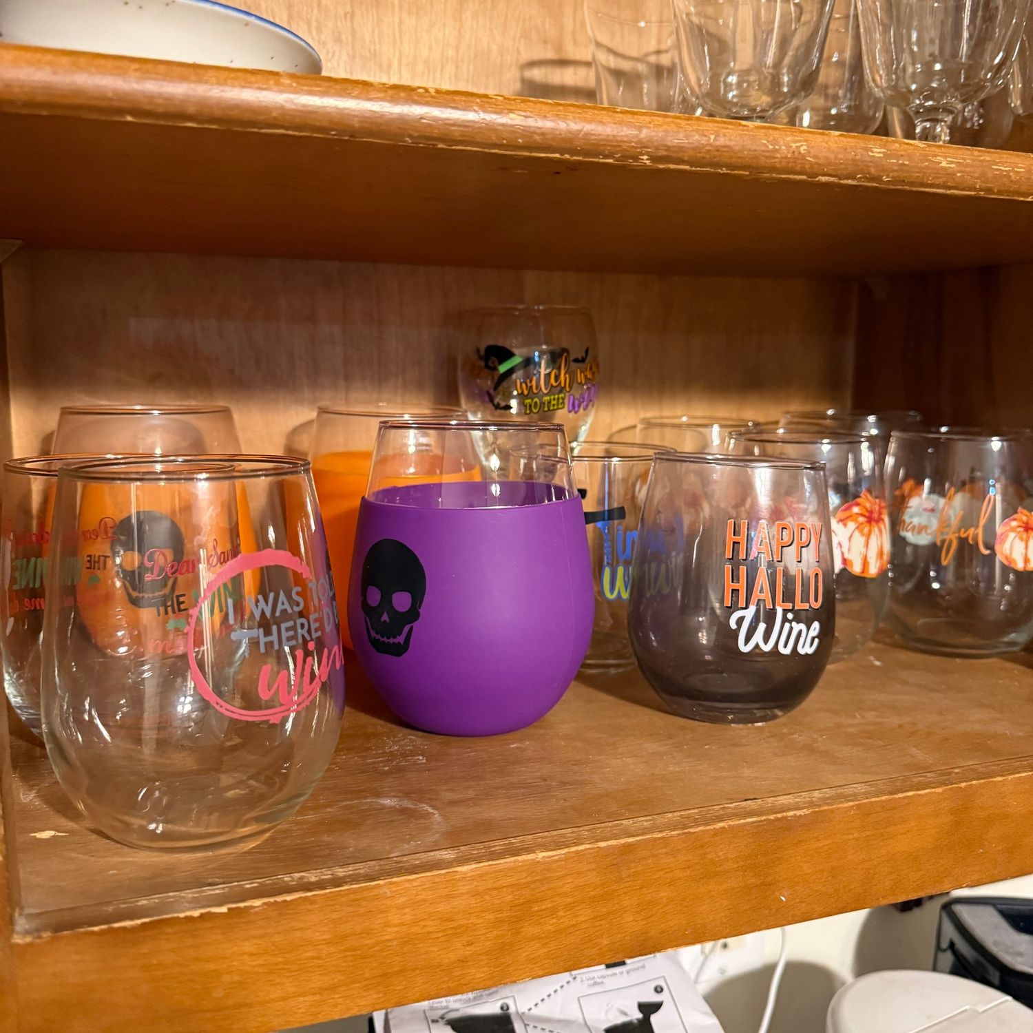 Group of fall and Halloween glasses Group of fall and Halloween glasses