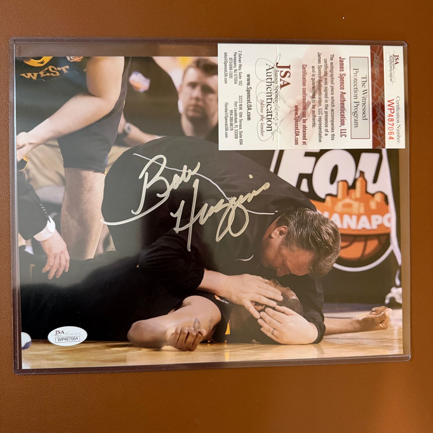 Autographed 8x10 #15 Bob Huggins